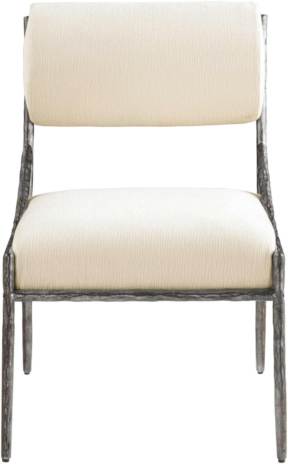 Bastille - Upholstered Dining Side Chair (Set of 2) - Silver Frame