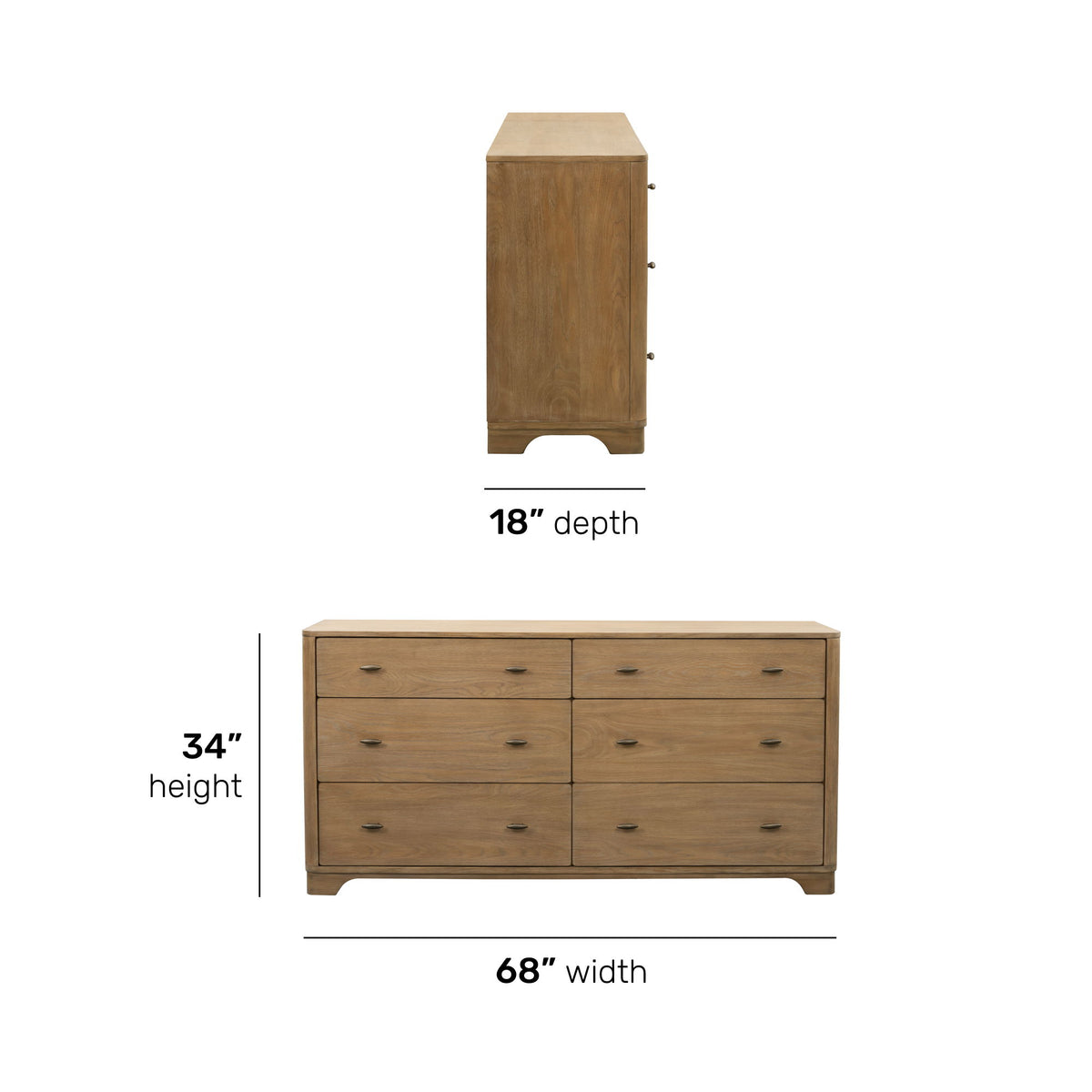 Normandy - Dresser - Light Brown