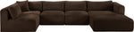 Shaggy - 5 Piece Modular U-Shaped Sectional