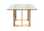 Keaton Modern Glass & Brass Dining Table by VIG Furniture - View 9