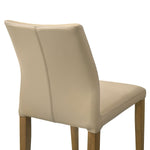 Elyza - Full Back Top Grain Leather Upholstered Wood Dining Chairs (Set of 2)