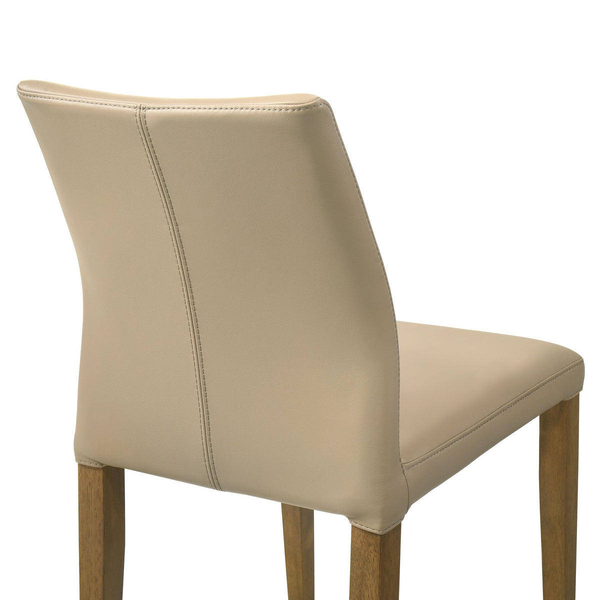 Elyza - Full Back Top Grain Leather Upholstered Wood Dining Chairs (Set of 2)