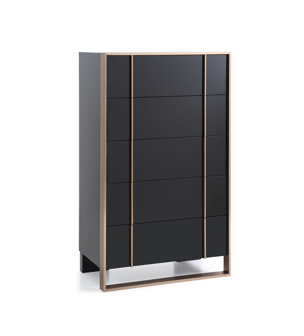 Cartier Modern Black & Rosegold Chest by VIG Furniture - View 4