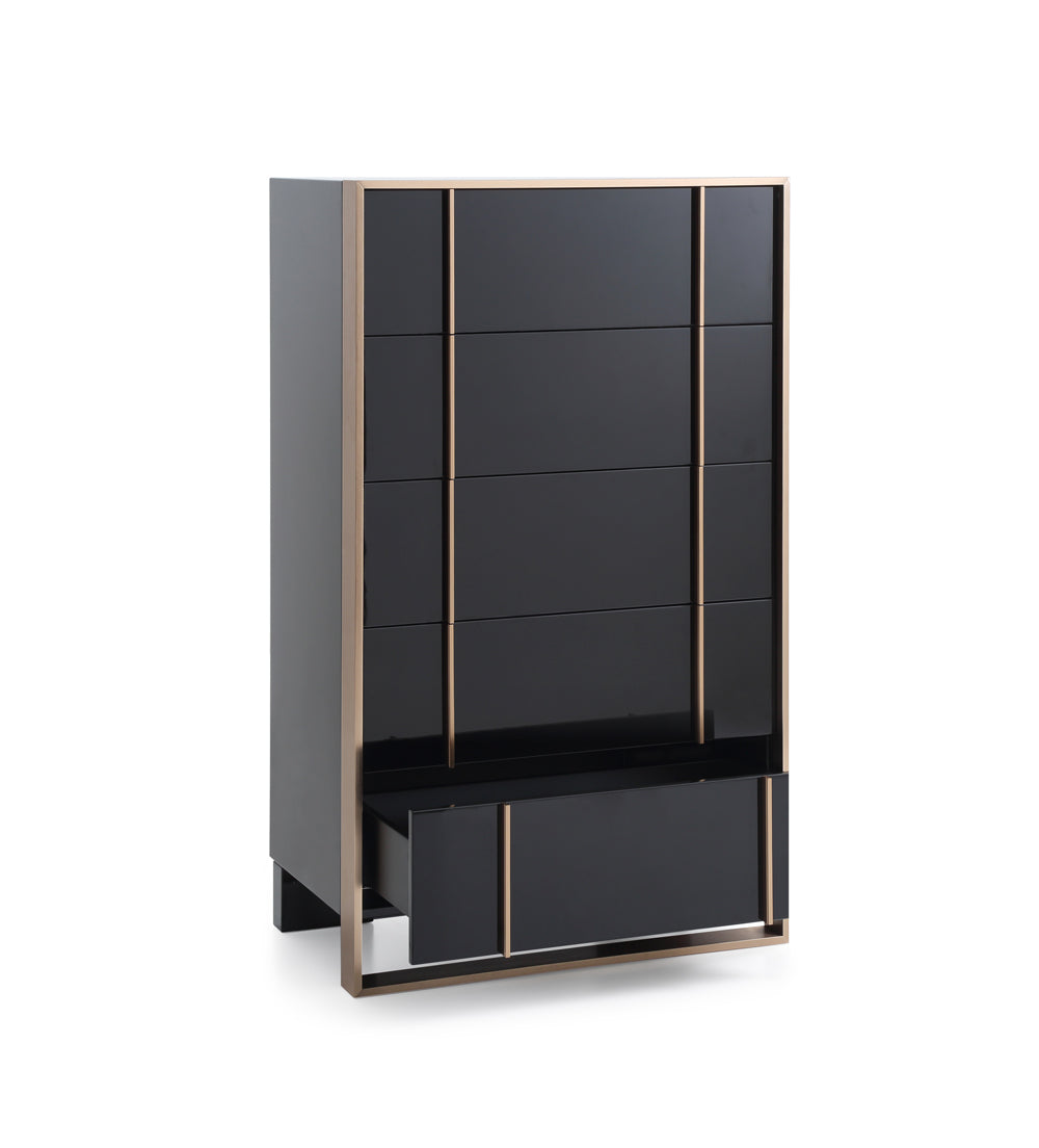Cartier Modern Black & Rosegold Chest by VIG Furniture - View 5
