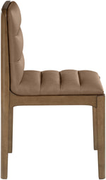 Ellis - Vegan Leather Upholstered Dining Chair (Set of 2) - Brown Base
