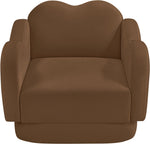 Bloom - Velvet Chair - Saddle