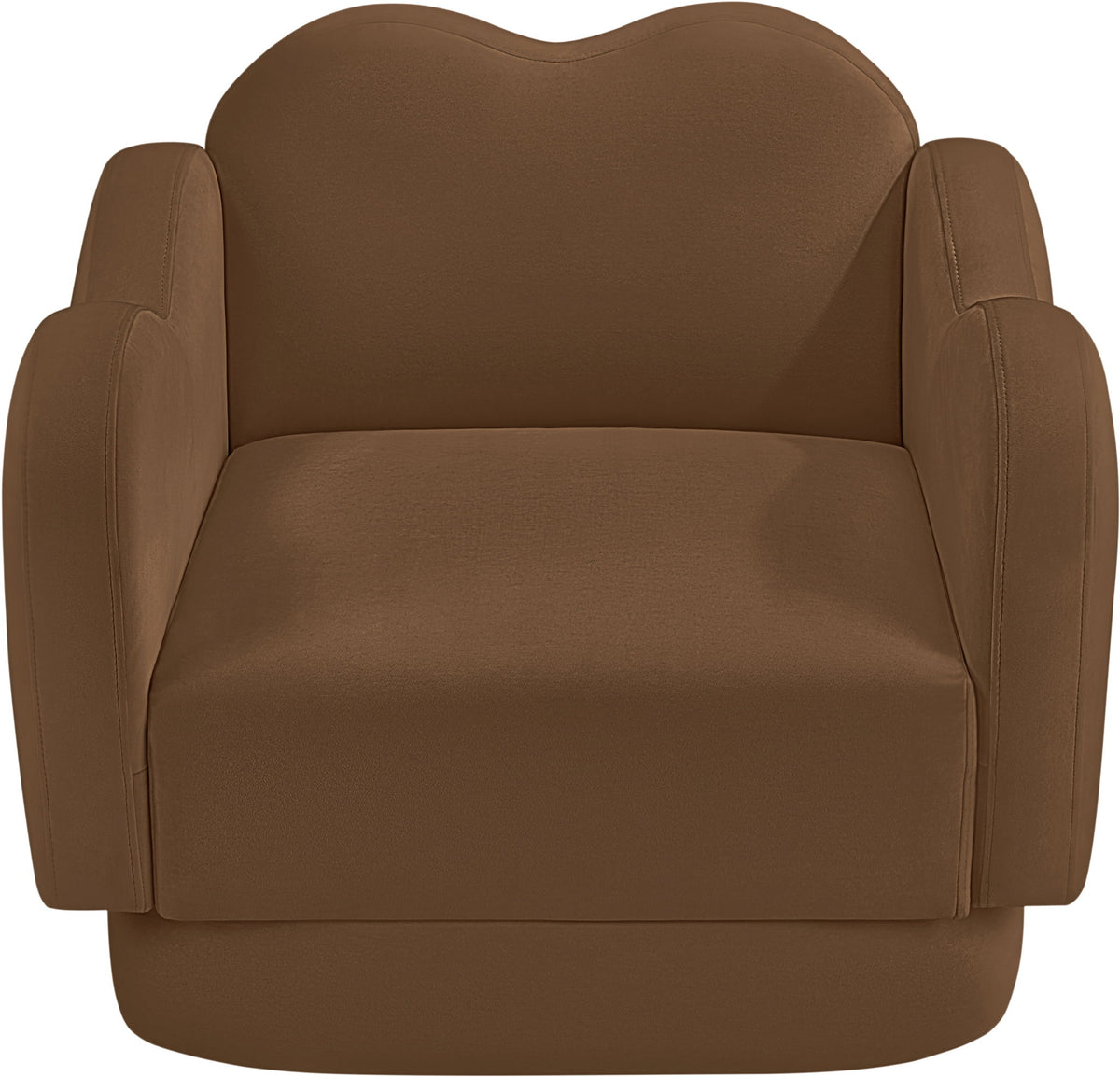 Bloom - Velvet Chair - Saddle