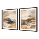 Cinnamon Shore - Framed Prints (Set of 2) - Dark Brown