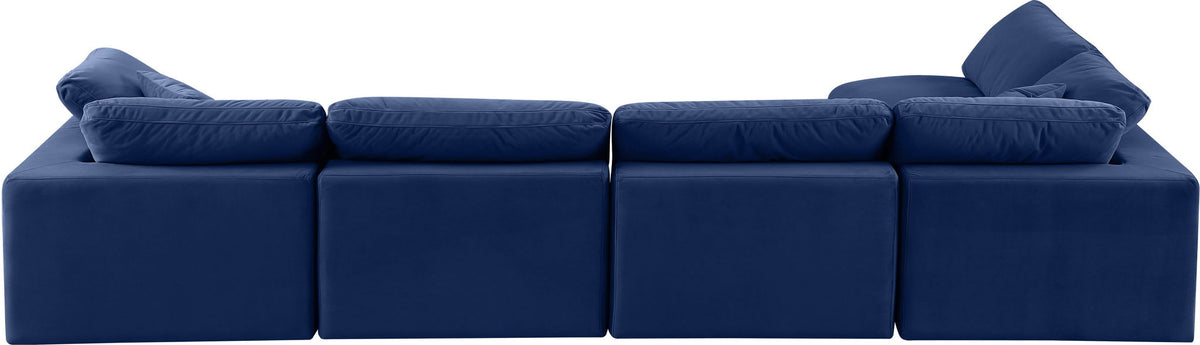 Comfy - 5 Piece Velvet Modular Sectional