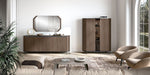 Hexagon - 2 Door Cabinet - Dark Brown