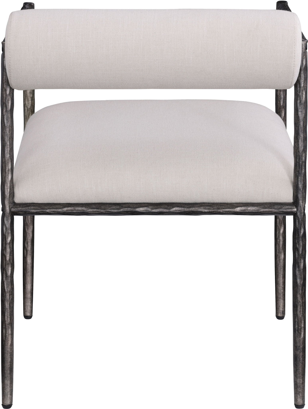 Axis - Linen Textured Beige Fabric Upholstered Dining Chair (Set of 2)
