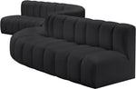 Arc - Faux Leather 8 Piece Curved Modular Sofa