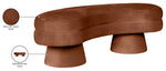 Zenna - Velvet Bench - Cognac