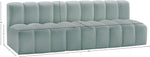 Arc - Faux Leather 3 Seats Modular Sofa