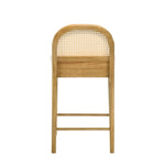 Lucio - Modern Farmhouse Wood Counter Height Kitchen Bar Stool