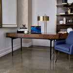 Glide - Desk - Gold / Woodtone