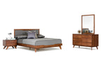Soria Mid-Century Grey & Walnut Bedroom Set by VIG Furniture - View 1