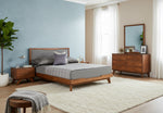 Soria Mid-Century Grey & Walnut Bed by VIG Furniture - View 11