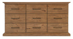 Big Sky - 9-Drawer Dresser - Light Brown