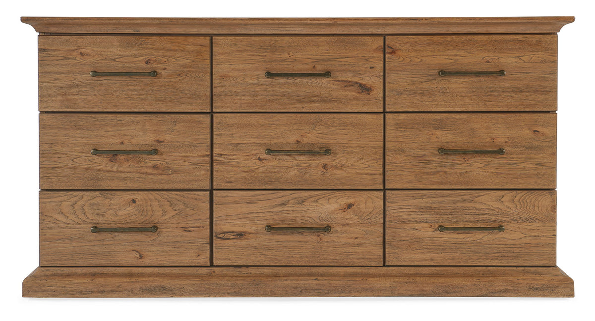 Big Sky - 9-Drawer Dresser - Light Brown