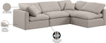 Indulge - Linen 4 Piece Modular Sectional