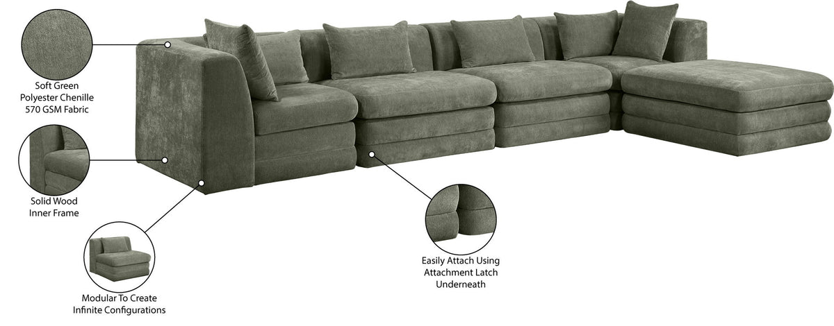 Stellar - 5 Piece Upholstered Modular Sectional