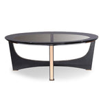 Talin Modern Black Crocodile & Rosegold Coffee Table by VIG Furniture - View 1