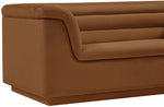 Cascade - Velvet Sofa - Saddle