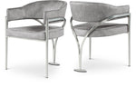 Madelyn - Dining Chair (Set of 2) - Brushed Chrome