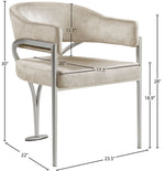 Madelyn - Dining Chair (Set of 2) - Brushed Chrome