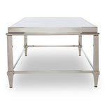 Agar Modern Glass & Stainless Steel Coffee Table by VIG Furniture - View 3