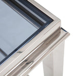 Agar Modern Glass & Stainless Steel Console Table by VIG Furniture - View 9
