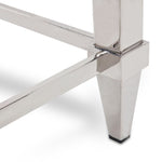 Agar Modern Glass & Stainless Steel Console Table by VIG Furniture - View 10