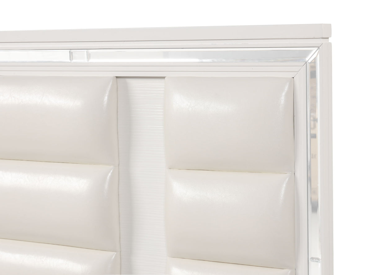 Genoa - Queen Bed - Sparkling White