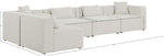 Cube - Linen 5 Piece Modular Sectional