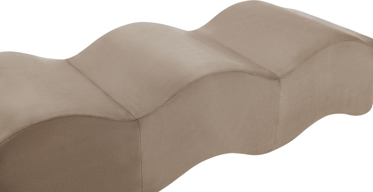 Wave - Velvet Bench