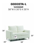 Glory Furniture - Houston - Loveseat