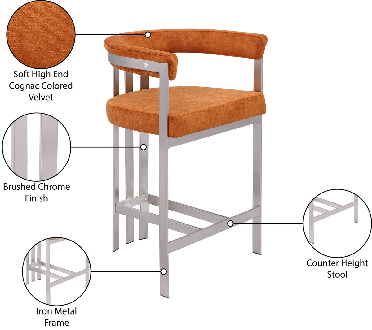 Marcello - Counter Stool (Set of 2)