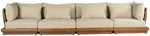Mirella - 4 Piece Water Resistant Fabric Outdoor Patio Modular Sectional
