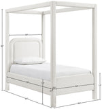 Salina - Linen Textured Fabric Upholstered Bed