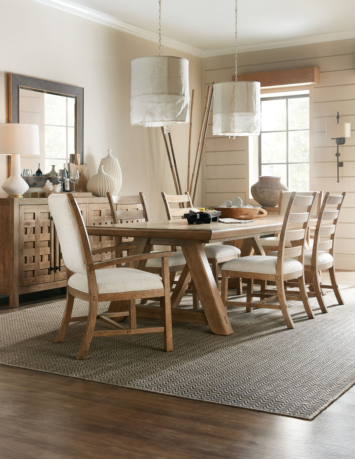Vineyard Row - Ladderback Side Chair (Set of 2) - Beige