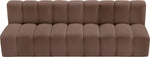 Arc - Faux Leather 3 Seats Modular Sofa