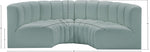 Arc - Faux Leather 4 Piece U-Shaped Modular Sofa