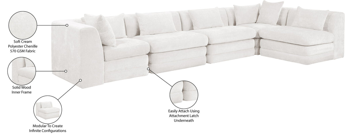 Stellar - 5 Piece Upholstered Modular Sectional