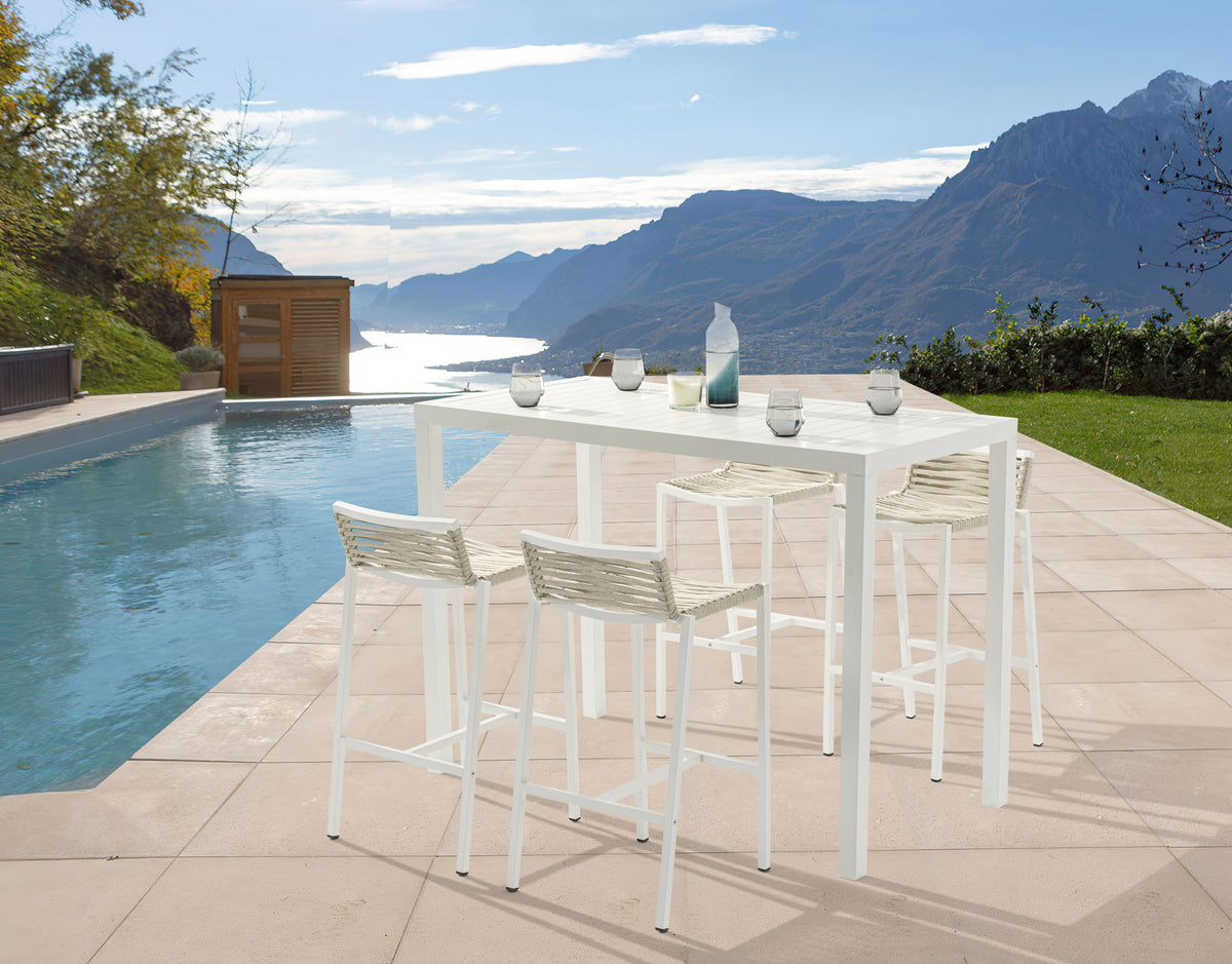 Maldives - Rope Outdoor Patio Bar Stool (Set of 2)