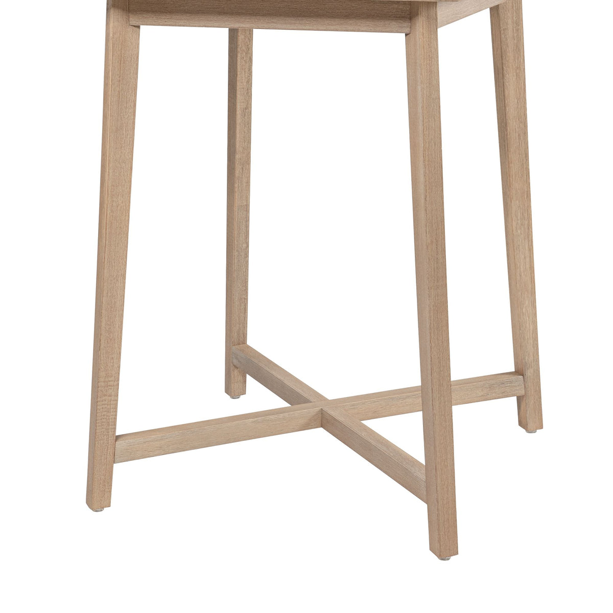 Darling - 34" Square Outdoor Pub Table - Superstone & Eucalyptus