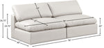 Comfy - Faux Leather Modular Armless Sofa 2 Seats