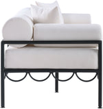 Portofino - Resilient Water Repellent Fabric 69.75" Upholstered Outdoor Patio Loveseat