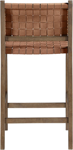 Entwine - Vegan Leather Upholstered Counter Stool - Painted Brown