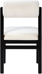 Roundhill - Fabric Dining Chair (Set of 2) - Black Frame